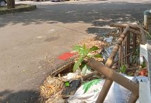 Perkantoran lingkup DPU-PUPR Kota Tangerang, tak ada saluran pembuang air hujan.