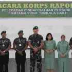 Danyonif 126/KC Letkol Inf Fernando Batubara Pimpin Langsung Acara Korps Raport Pindah Satuan Personel Tamtama.