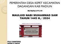 Pemerintah desa kepet kec dagangan kab Madiun Mengucapkan maulid’ nabi Muhammad Saw Kepala desa Puji Santosa Beserta stafnya.