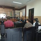 SIDANG KASUS PENYIRAMAN AIR KERAS WARGA NEGARA CINA MENGHADIRKAN SAKSI PELAKU POLISI KESATUAN BROMOB PASUKAN PROVOS GUNUNG PUTRI BOGOR.