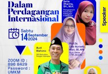 UTM Jakarta Kembali Menggelar Pelatihan Internasionalisasi UMKM Hari ke 2: UMKM Indonesia Siap Go Global.