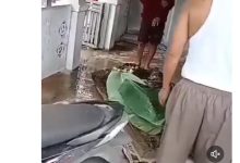 Saat hanphone lagi di cas, pihak pemuda Batam ini tidur di kasur terbakar.