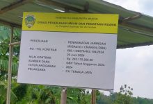 Peningkatan jaringan Pembangunan Saluran irigasi D,I craken DBH di kabupaten Madiun.
