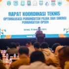 Pj Sekda Provinsi Banten Usman Asshiddiqi Qohara Buka Rakor Optimalisasi Pemungutan Pajak dan Sinergi Pemungutan Opsen.