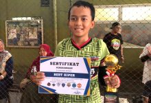 Asteria Futsal Academy Raih Runner Up dan Best Kiper Diajang Turnamen Cup U-12, 2024.