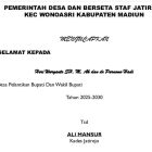 Pemerintah Desa Jatirejo Kec Wonoasri Kabupaten Madiun mengucapkan selamat kepada Heri Wuryanto SH, M, Ak dan dr Purnomo Hadi Atas pelantikan bupati dan wakil Bupati tahun 2025-2030.