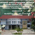 Segenap dewan pengawas, beserta jajaran direksi dan seluruh karyawan/karyawati Perumda Tirta Dharma Purabaya Kab Madiun, Mengucapkan selamat hari natal dan tahun Baru tahun 2024/2025.