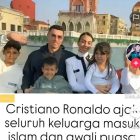 Ronaldo pemain sepak bola terkenal akan di kabarkan masuk agama islam.