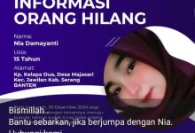 Nia Damayanti, sejak tahun Baru, sampai sekarang belum pulang.