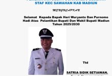 Pemerintah desa pucangrejo kec Sawahan kab Madiun  Mengucapkan selamat kepada bpk heri Wuryanto dan Purnomo Hadi atas pelantikan bupati dan wakil Bupati Madiun tahun 2025/2030.