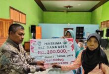 PEMDES DESA BODAG SALURAN BANTUAN LANGSUNG TUNAI DANA desa (BLT DD) bulan Maret tahun 2025 .