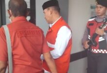Anggota polisi H Ajo kena tipu 500 juta dari terdakwa Kades Tumpang Sugian.
