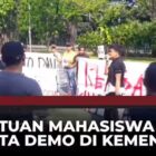 Mahasiswa Aceh Se-Jabotabek Gelar Aksi Protes di Depan Gedung Kemendagri, Tolak Keputusan Terkait 4 Pulau di Aceh.