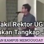 Wakil Rektor mibta pada rektor UGM harus terbuka, jangan bela jokowi.