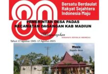 Pemerintah Desa Padas Kecamatan Dagangan Kab. Madiun Mengucapkan selamat hari 17 Agustus thn 2025. 