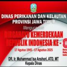 Dinas Perikanan dan Kelautan Provinsi Jawa Timur Mengucapkan Dirgahayu Kemerdekaan Republik Indonesia ke-80.