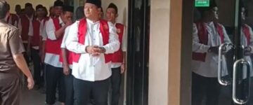 Sekitar 29 orang Kasus Lahan Pakir RSUD Tangerang Selatan, mulai di sidang.