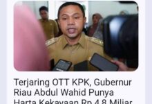 Ditangkap Gubenur Riau, geger se-propinsi Riau orang di tangkap.