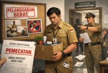 Malang nian nasib AGS, Baru di angkat menjadi ASN kini tragis berhenti.