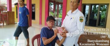 Pemerintah desa banyukambang membagikan bantuan BLT dana desa tahun 2026.