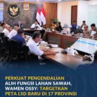 Pemerintah berencana memperkuat pelaksanaan pengendalian alih fungsi lahan sawah melalui.