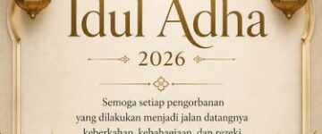 Selamat Hari Raya Idul Adha tahun 1447 H.