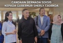 WAKIL KETUA KOMISI III DPR SAHRONI VIRAL LAGI, KALI INI KARENA CANDAAN BERNADA SEKSIS KEPADA GUBERNUR SHERLY TJOANDA.