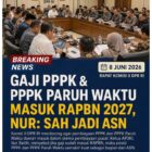 Pegawai P3K PW dan P sudah di bahas di komisi II Gedung DPR RI.