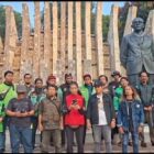 Ojol di jakarta minta di usut kekerasan di depan umum, dan banyak anggota ojol luka-luka.