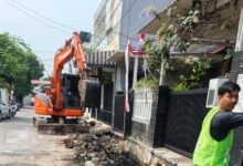 Diduga pengawas jarang di tempat saat pekerjaan dan box coper di Pasang.